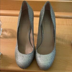 Vince Camuto Sparkling Silver Women's Heels